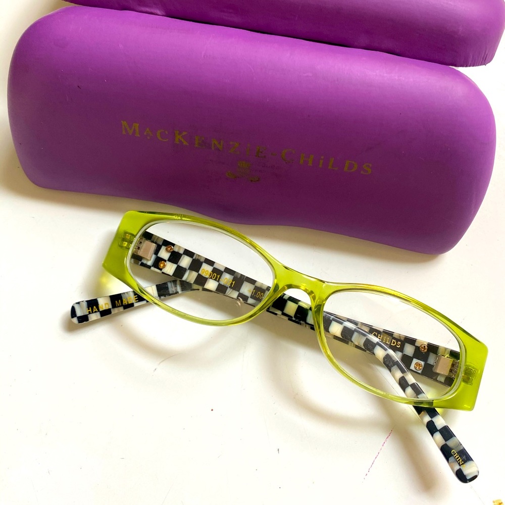 MacKenzie-Childs eyeglasses with case